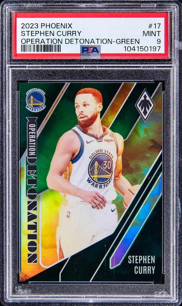 2023-24 Panini Stephen Curry Phoenix Operation Detonation Green #17 card image