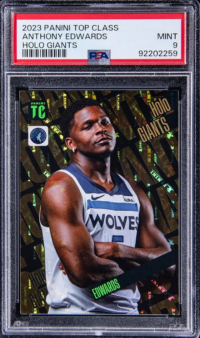 2023-24 Panini Top Class Holo Giants Anthony Edwards #no-number card image