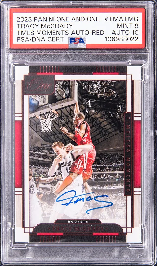 2023-24 Panini Tracy McGrady One Timeless Moments #TMATMG card image