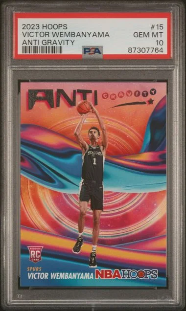 2023-24 Panini Victor Wembanyama NBA Hoops Anti Gravity #15 card image