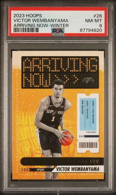 2023-24 Panini Victor Wembanyama NBA Hoops Arriving Now #26 card image