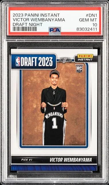 2023-24 Panini Victor Wembanyama (/31324) Instant Draft Night #DN-1 card image