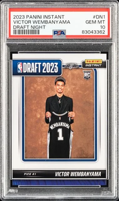 2023-24 Panini Victor Wembanyama (/31324) Instant Draft Night #DN1 card image