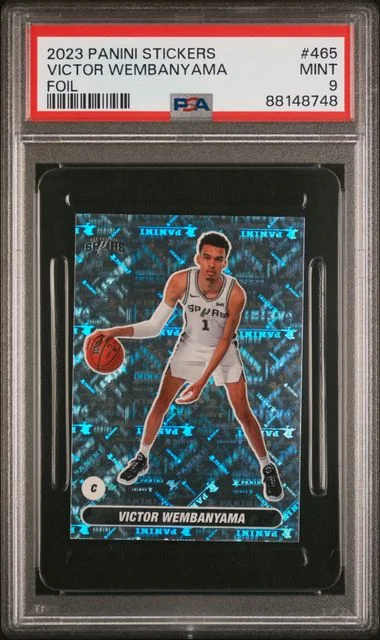 2023-24 Panini Victor Wembanyama Stickers Foil #465 card image