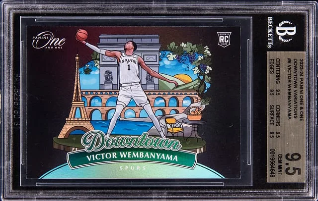 2023-24 Panini Victor Wembanyama One & One Downtown Variations #6 card image