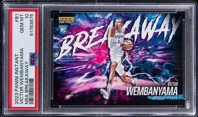 2023-24 Panini Victor Wembanyama Instant NBA Breakaway #B1 card image