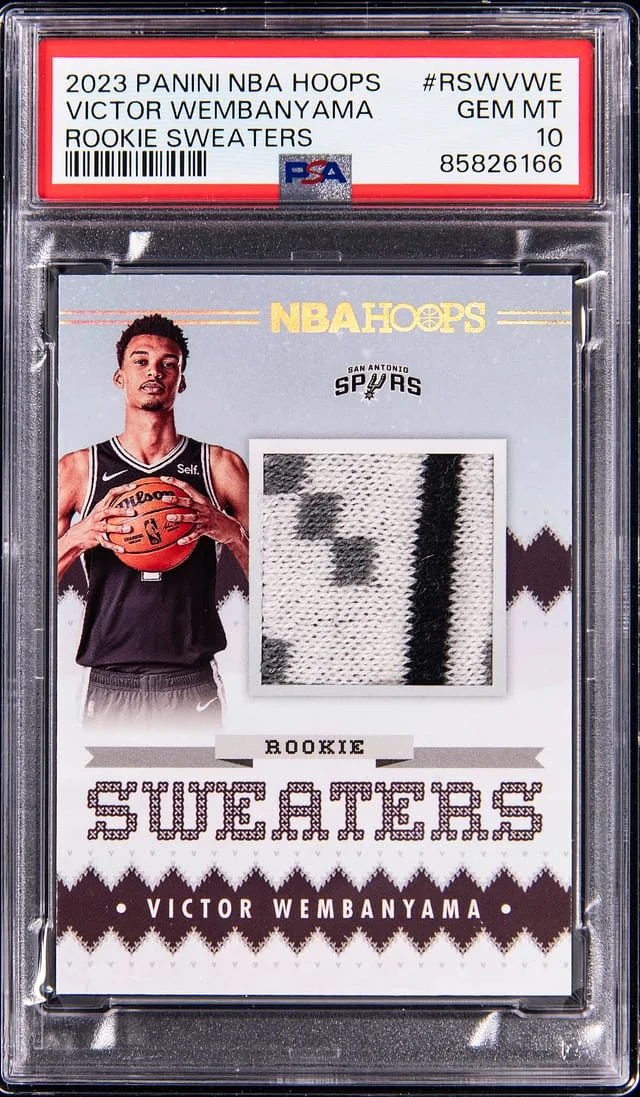 2023-24 Panini Victor Wembanyama NBA Hoops Sweaters #RSW-VWE card image
