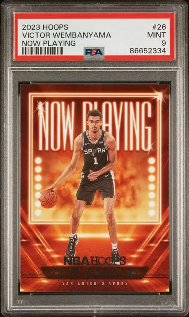 2023-24 Panini Wembanyama NBA Hoops Now Playing 26 #Victor card image