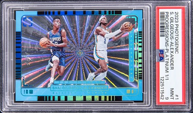 2023-24 Photogenic Progressions Platinum Shai Gilgeous-Alexander #1 card image