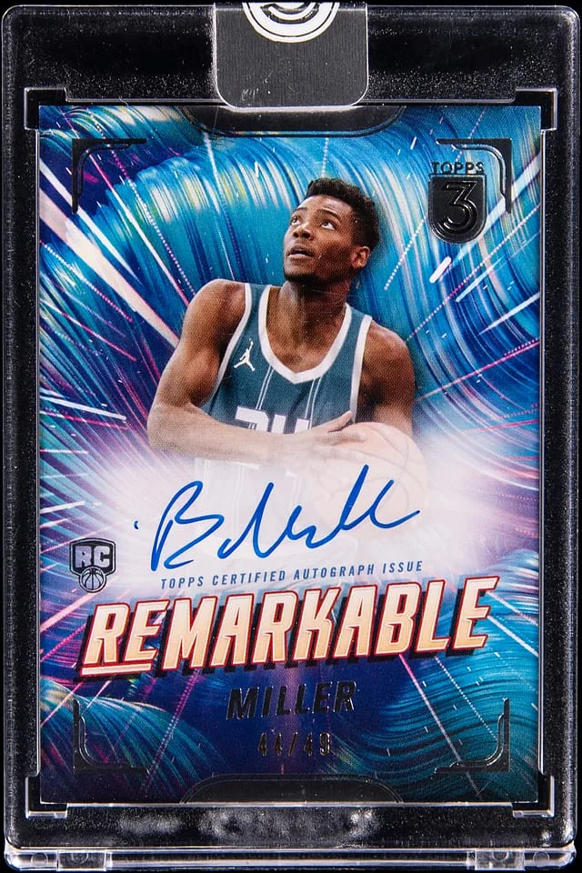 2023-24 Topps Brandon Miller 3 Remarkable Signatures #RM-BM card image