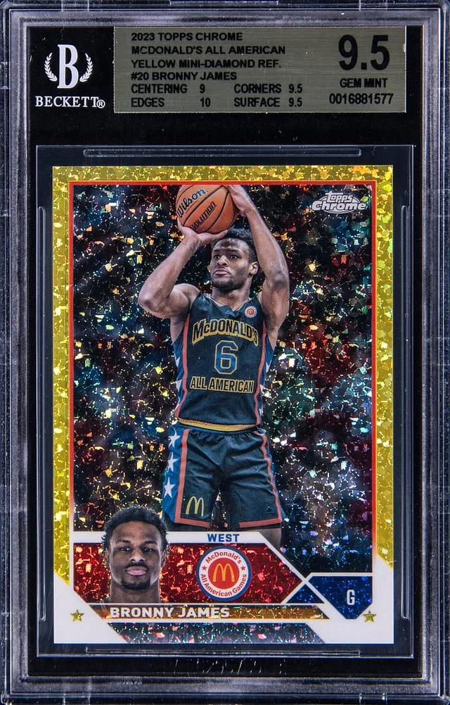 2023-24 Topps Chrome Bronny James McDonald's All-American #20 card image