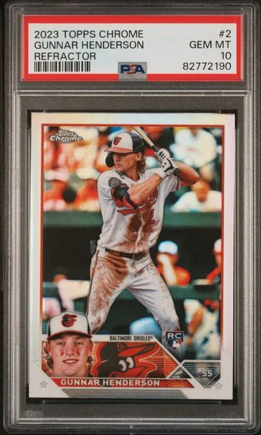 2023-24 Topps Chrome Gunnar Henderson Refractor #2 card image