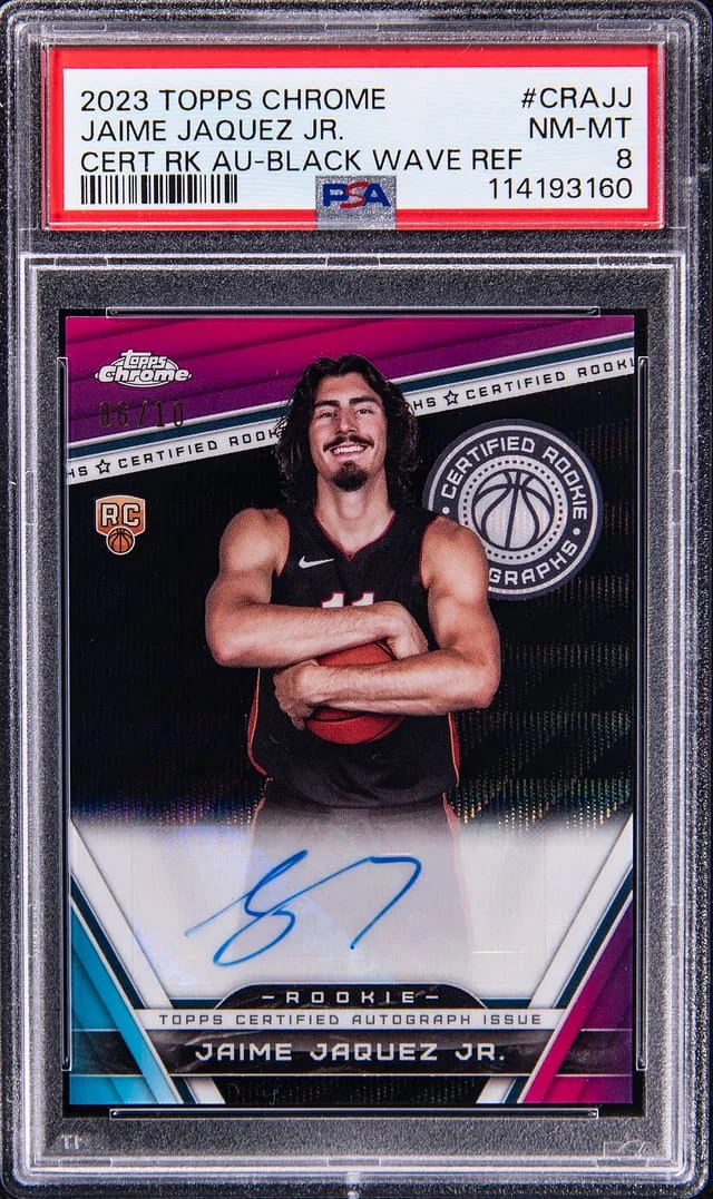 2023-24 Topps Chrome Jaime Jaquez Jr. Certified Autograph Black Wave Refractor #CRA-JJ card image