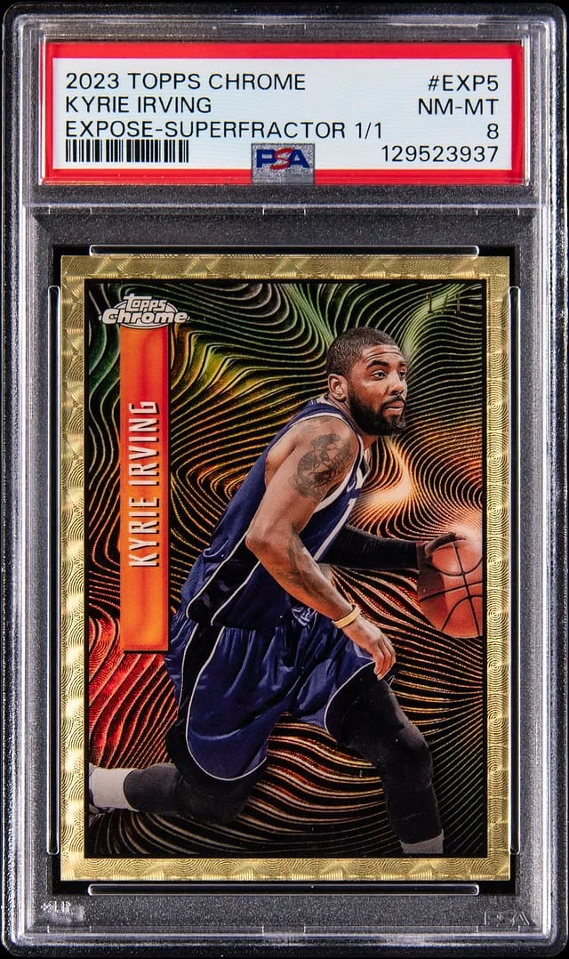 2023-24 Topps Chrome Kyrie Irving Expose SuperFractor #EXP-5 card image