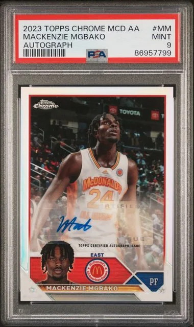 2023-24 Topps Chrome Mackenzie Mgbako McDonald's All-American Autographs #MM card image