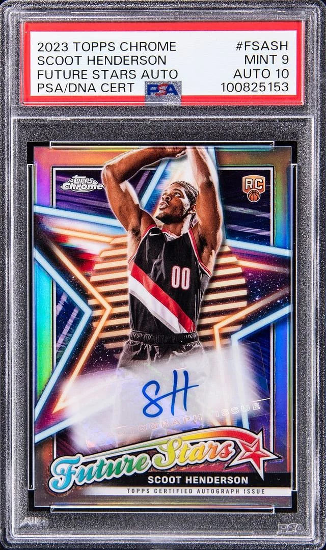 2023-24 Topps Chrome Scoot Henderson Future Stars Autograph #FSA-SH card image