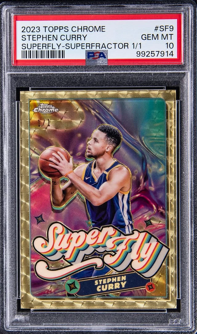 2023-24 Topps Chrome Stephen Curry Superfly SuperFractor #SF9 card image