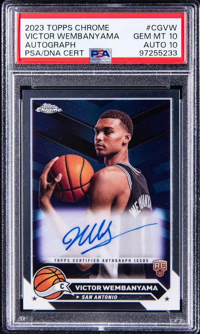 2023-24 Topps Chrome Victor Wembanyama Autograph #CG-VG card image