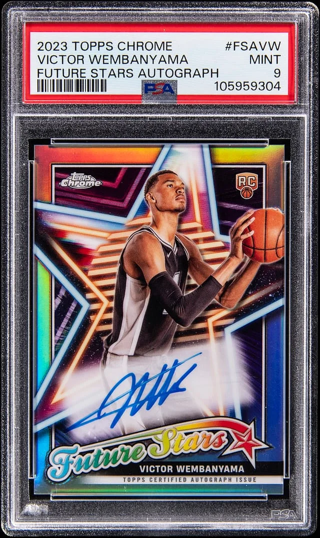 2023-24 Topps Chrome Victor Wembanyama Future Stars Autograph #FSA-VW card image