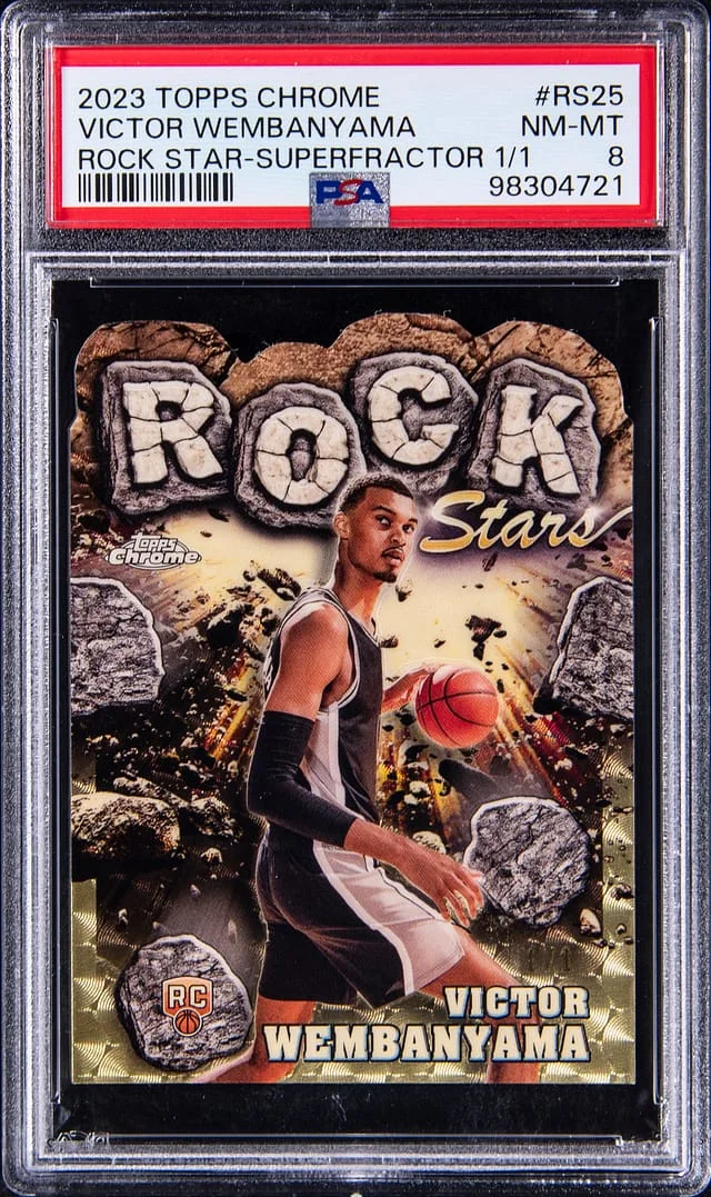 2023-24 Topps Chrome Victor Wembanyama Rock Stars SuperFractor #RS-25 card image