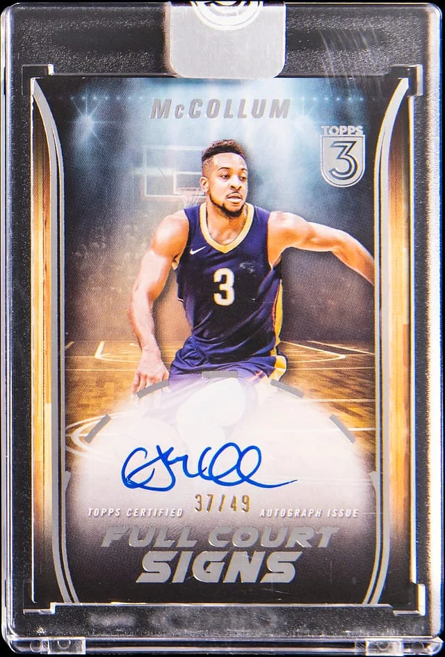2023-24 Topps CJ McCollum 3 Full Court Signs #FCS-CM card image