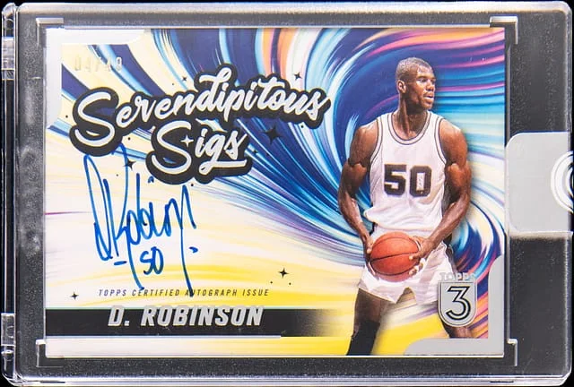 2023-24 Topps David Robinson 3 Serendipitous Sigs #SS-DR card image