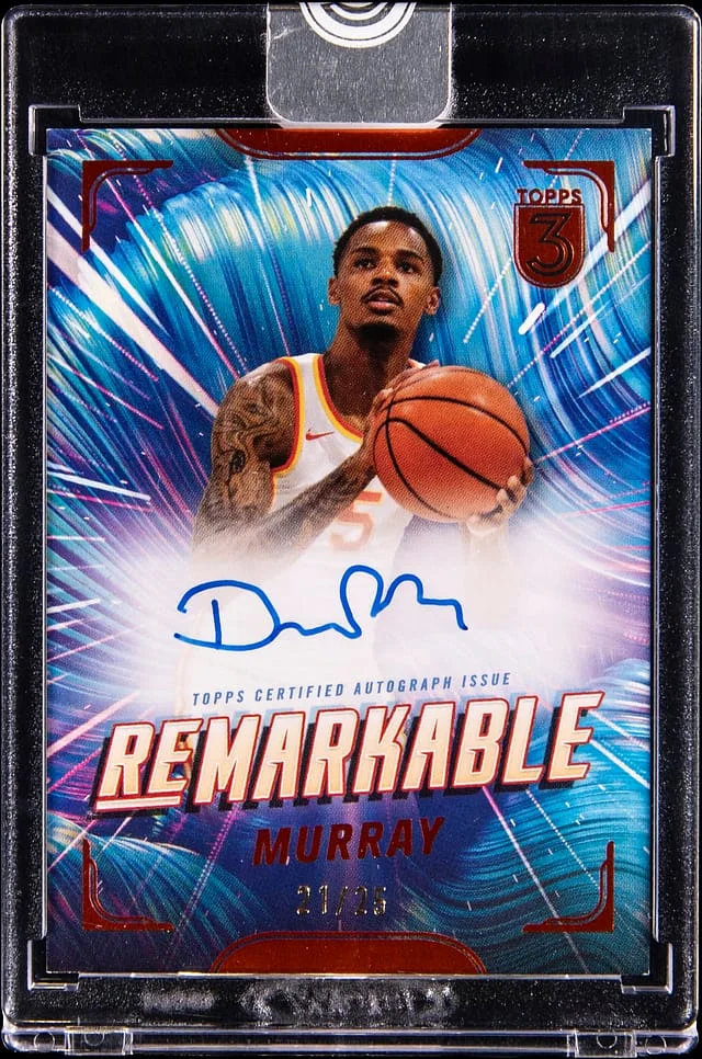2023-24 Topps Dejounte Murray 3 Re-Markable Signatures Bronze #RS-DM card image