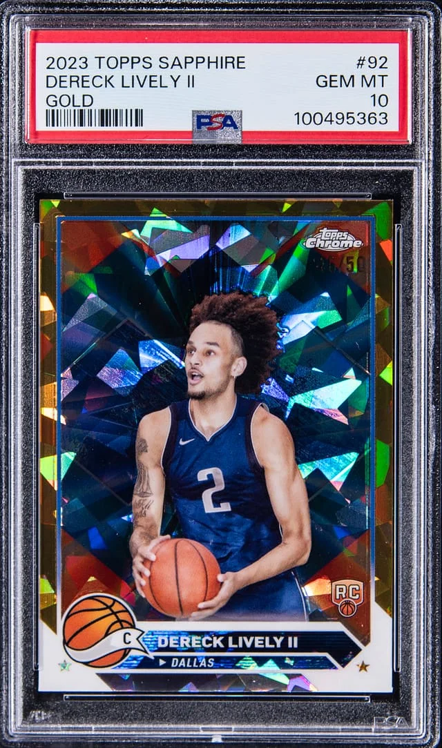 2023-24 Topps Dereck Lively II Sapphire Gold #92 card image