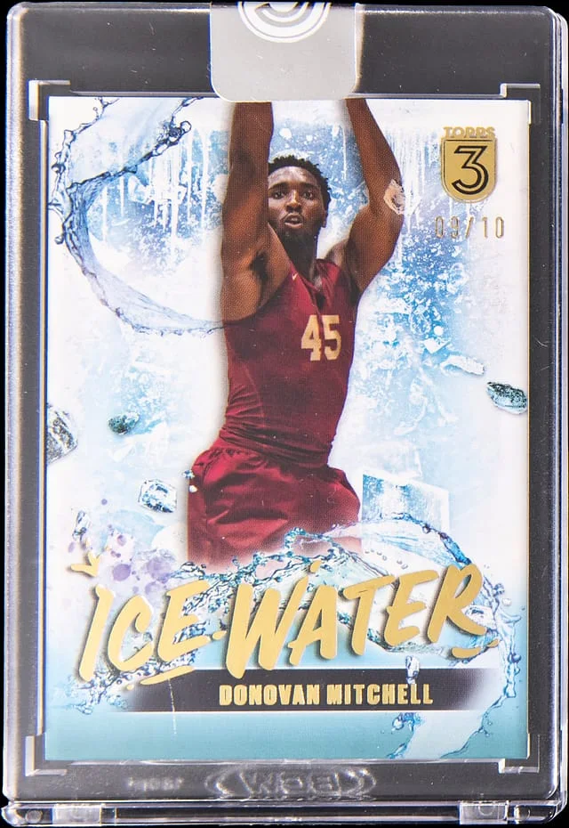 2023-24 Topps Donovan Mitchell - Topps Encased 3 Ice Water Gold #IW-12 card image
