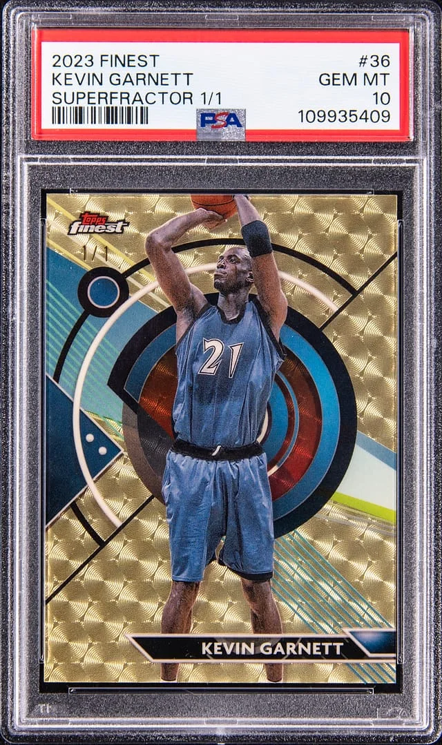 2023-24 Topps Finest Kevin Garnett SuperFractor #36 card image