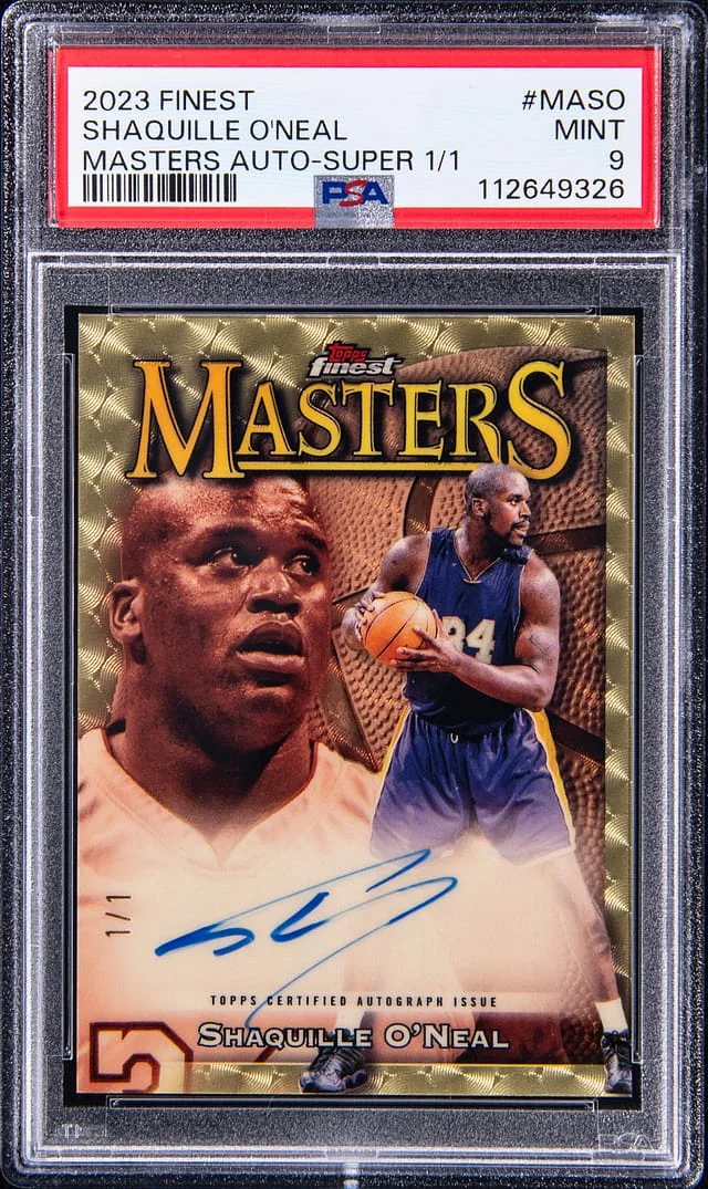2023-24 Topps Finest Shaquille O'Neal Masters Autographs SuperFractor #MA-SO card image