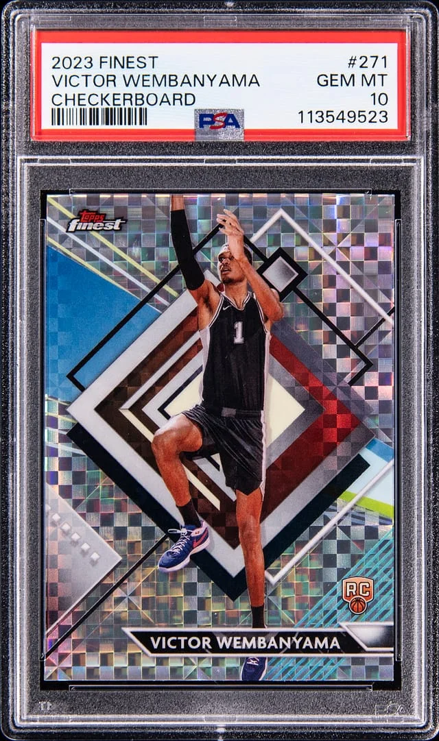 2023-24 Topps Finest Victor Wembanyama Checkerboard #271 card image