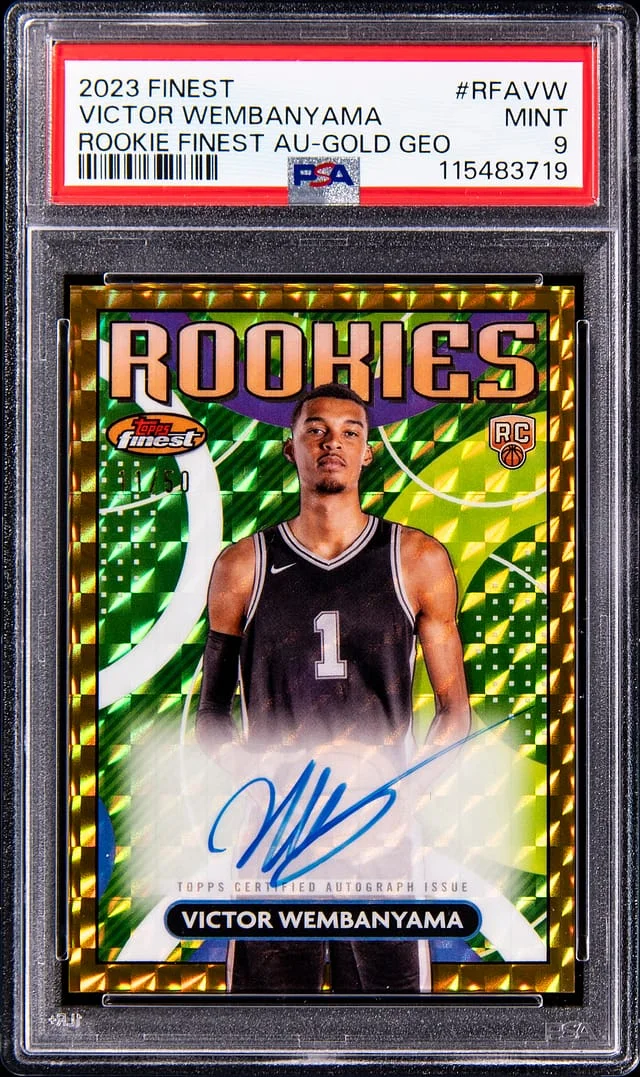2023-24 Topps Finest Victor Wembanyama Autograph #RFA-VW card image