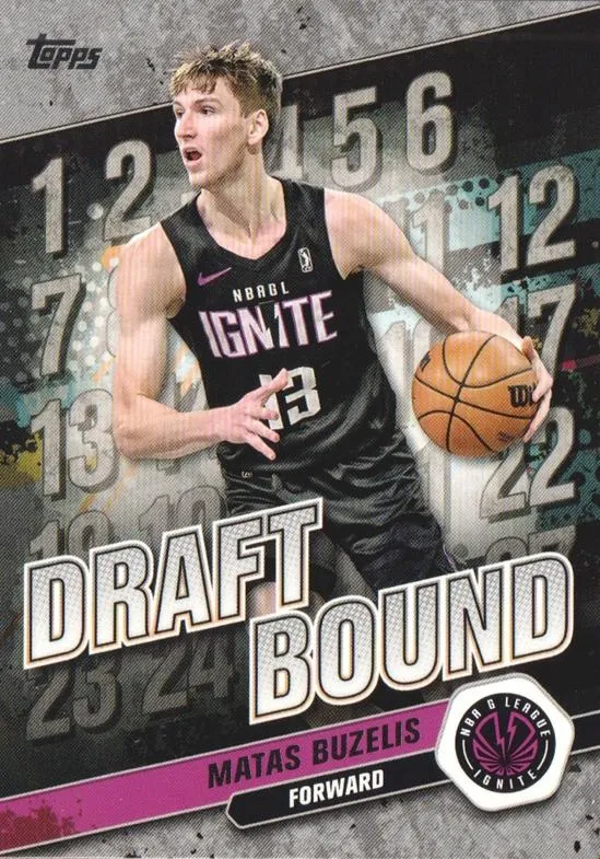 2023-24 Topps G-League Matas Buzelis Draft Bound #DB-7 card image