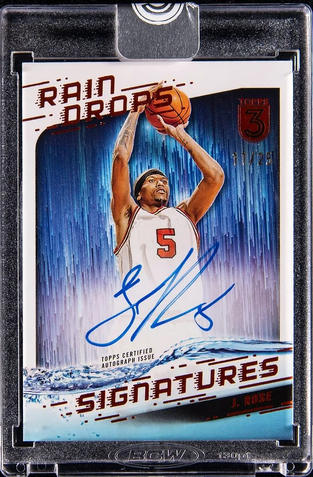 2023-24 Topps Jalen Rose 3 Raindrops Signatures #RS-JR card image