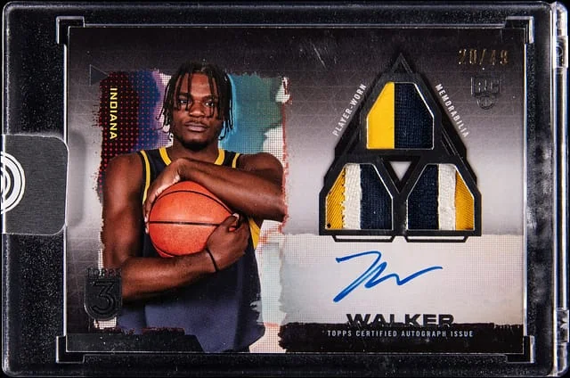 2023-24 Topps Jarace Walker 3 3 Patch Horizontal Autograph #106 card image