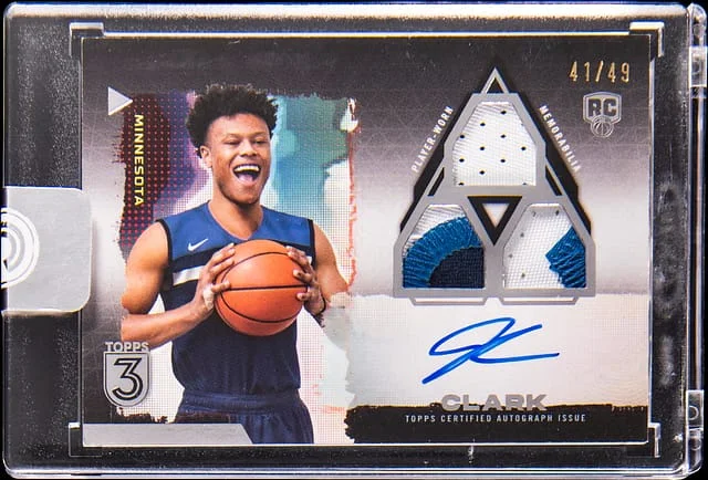 2023-24 Topps Jaylen Clark 3 3 Patch Autographs Horizontal #124 card image