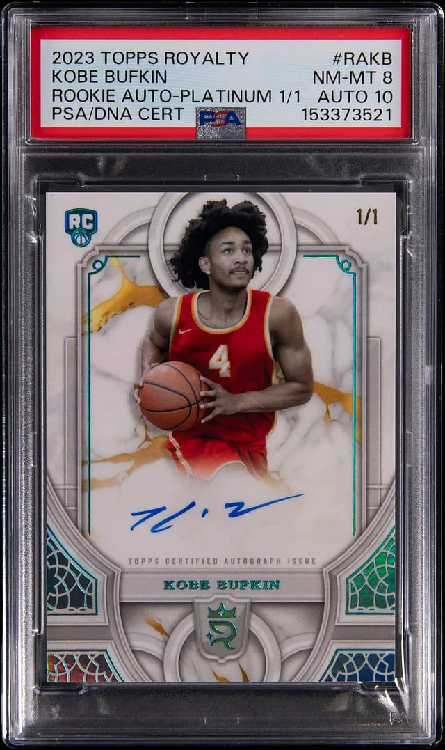 2023-24 Topps Kobe Bufkin Royalty Autograph-Platinum 1/1 #RA-KB card image