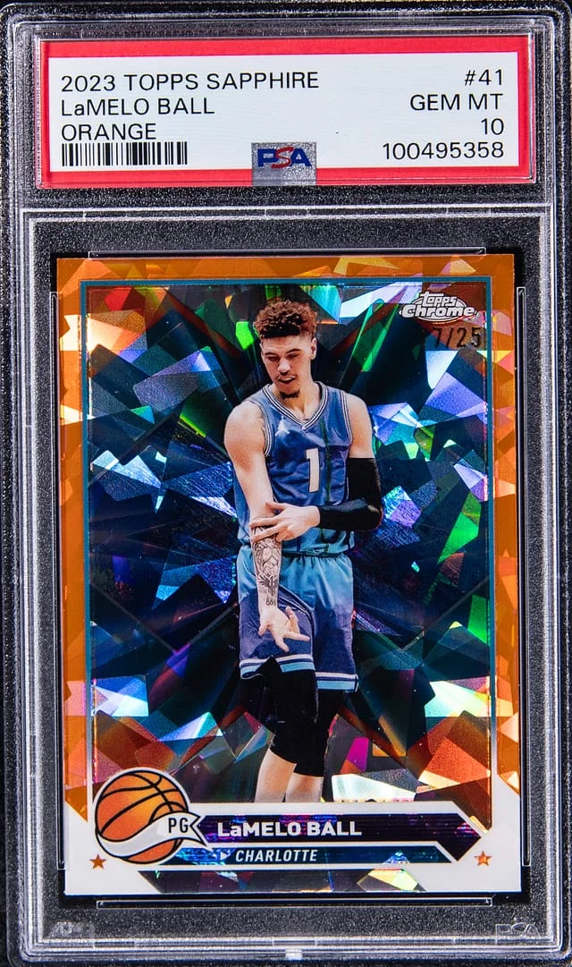 2023-24 Topps LaMelo Ball Sapphire Orange #41 card image