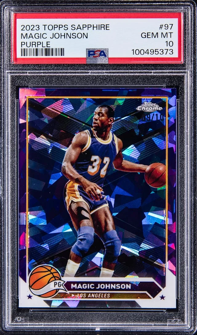 2023-24 Topps Magic Johnson Sapphire Purple #97 card image