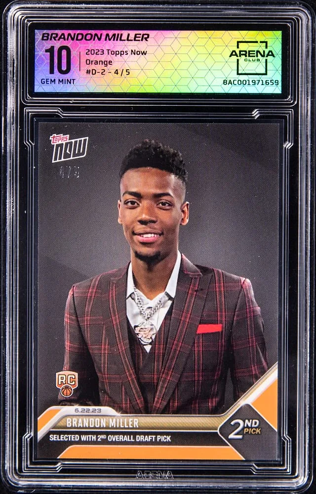 2023-24 Topps Now Brandon Miller - AC Orange #D-2 card image