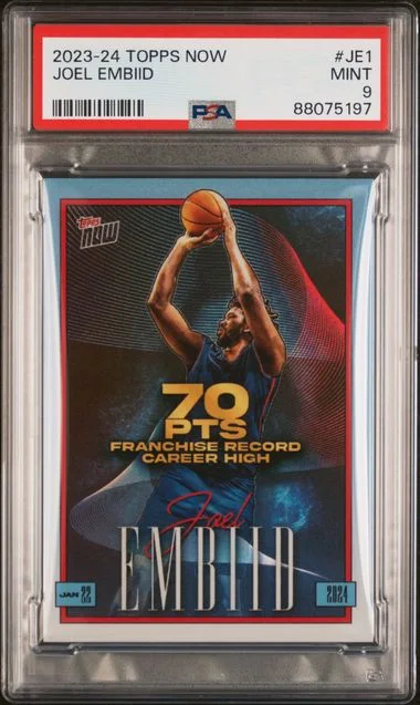 2023-24 Topps Now Joel Embiid #JE1 card image