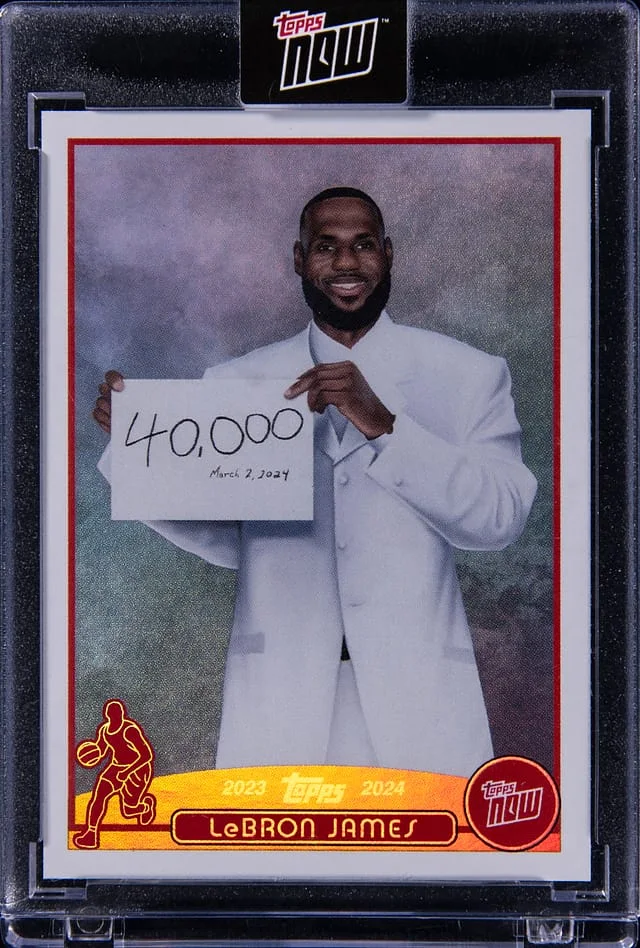 2023-24 Topps Now LeBron James - Topps Encased 40,000 Points #NNO card image