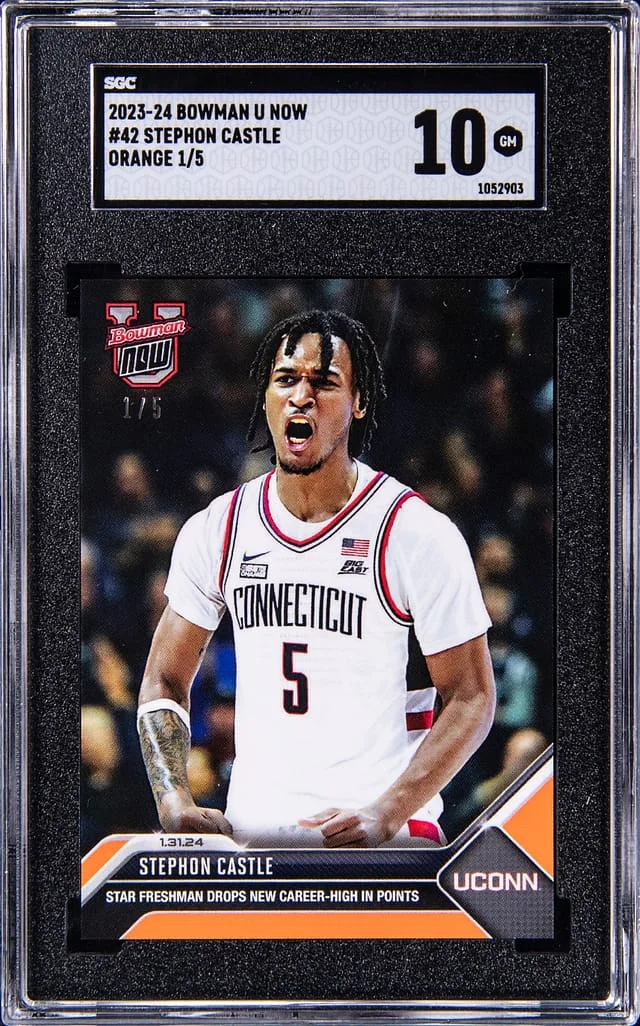 2023-24 Topps Now Stephon Castle Orange #42 card image