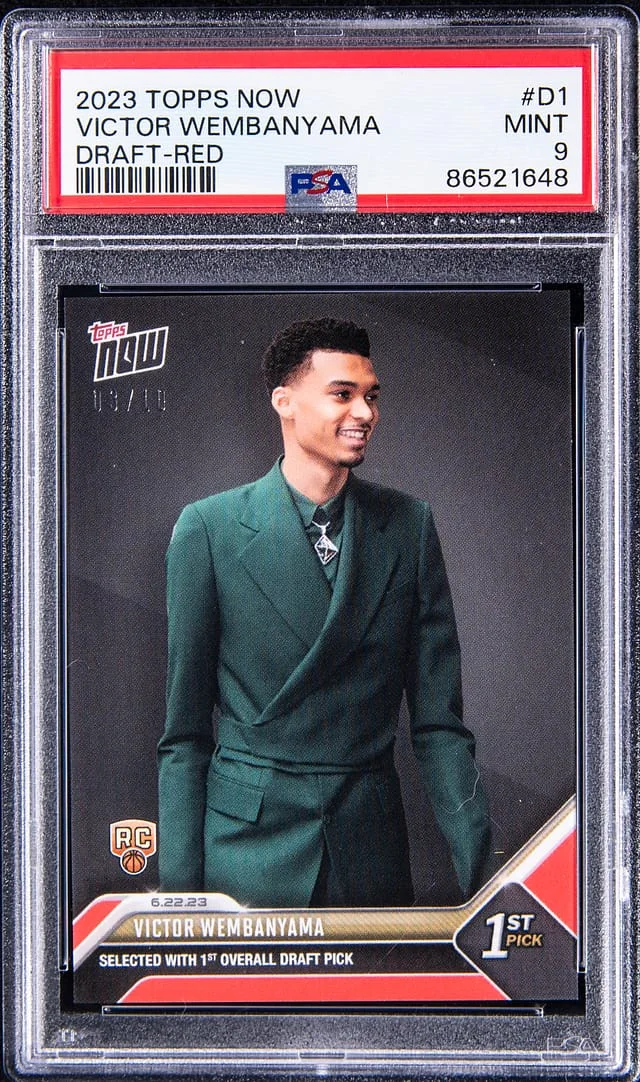 2023-24 Topps Now Victor Wembanyama Draft Red #D-1 card image