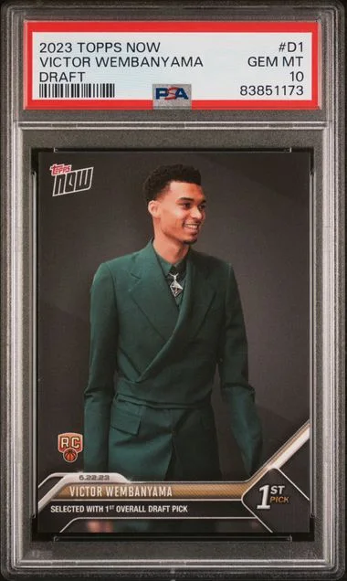 2023-24 Topps Now Victor Wembanyama Draft #D1 card image
