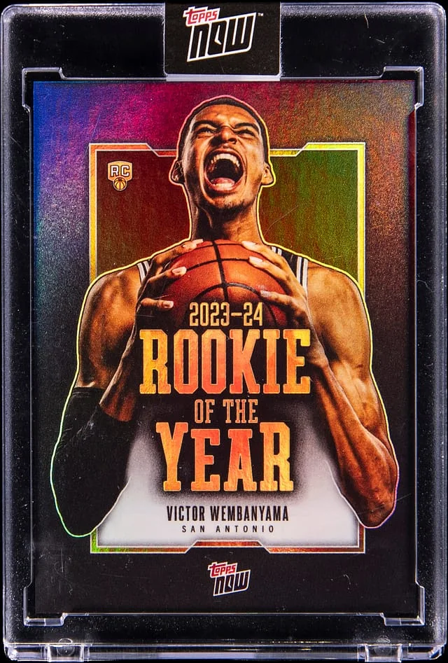 2023-24 Topps Now Victor Wembanyama - Topps Encased #VW-6 card image