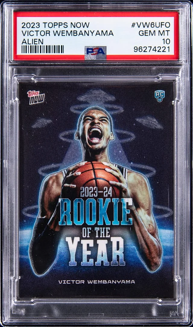 2023-24 Topps Now Victor Wembanyama Alien #VW-6UFO card image
