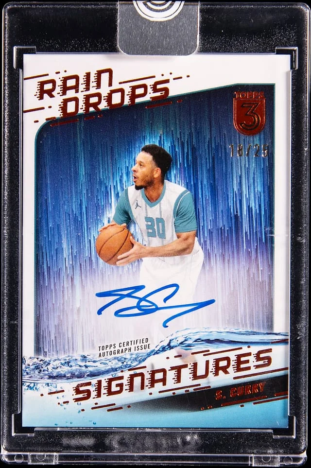 2023-24 Topps Seth Curry 3 Raindrops Signatures #RS-SC card image