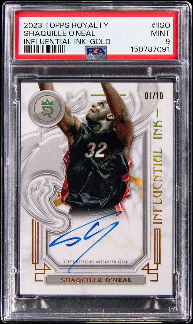 2023-24 Topps Shaquille O'Neal Royalty Collection Influential Ink Gold #II-SO card image